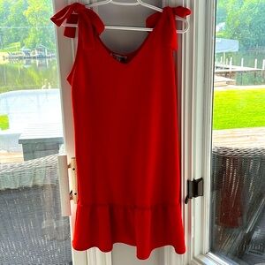 Green Envelope Burnt Orange Dress